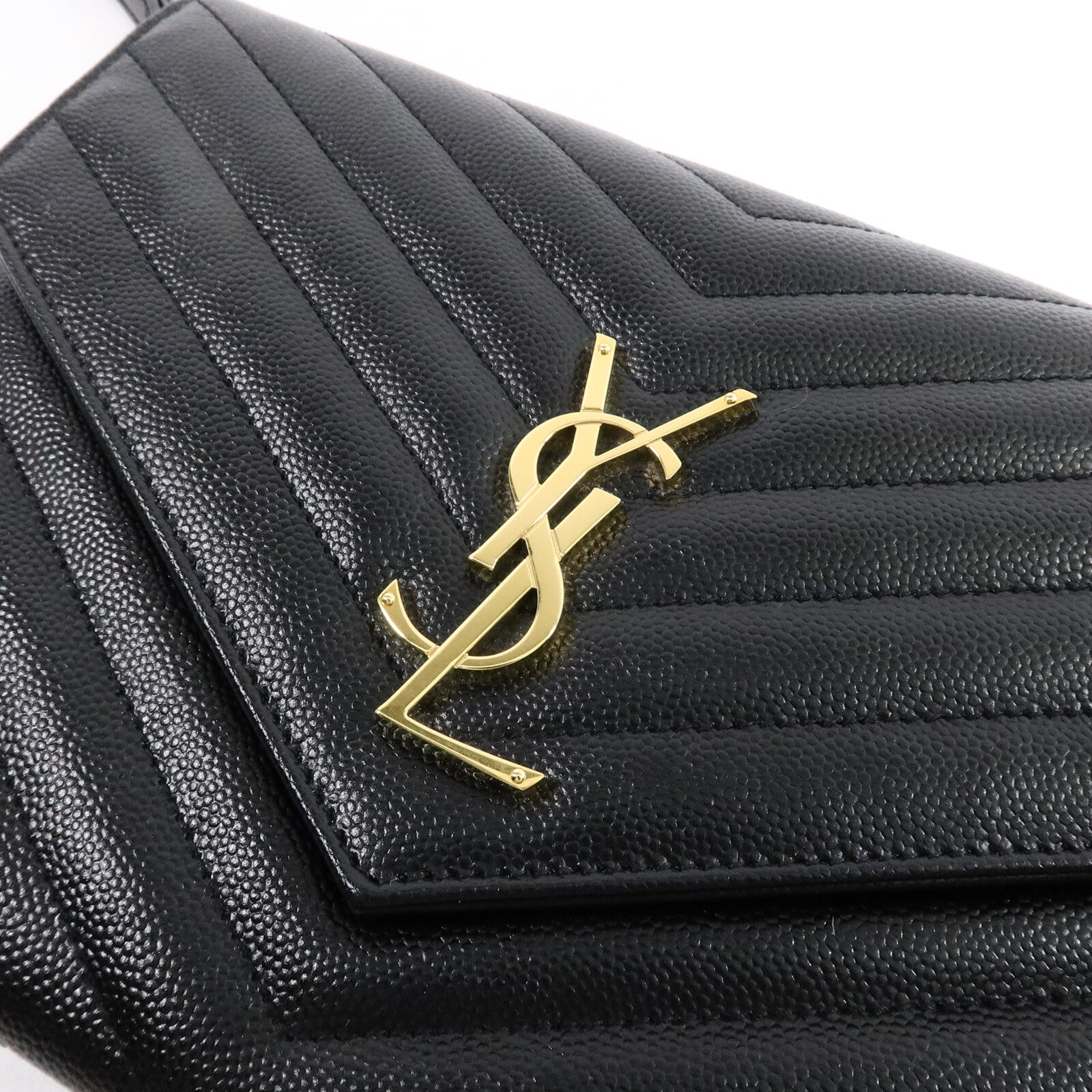 YVES SAINT LAURENT 牛皮皮革Pouch手拿包