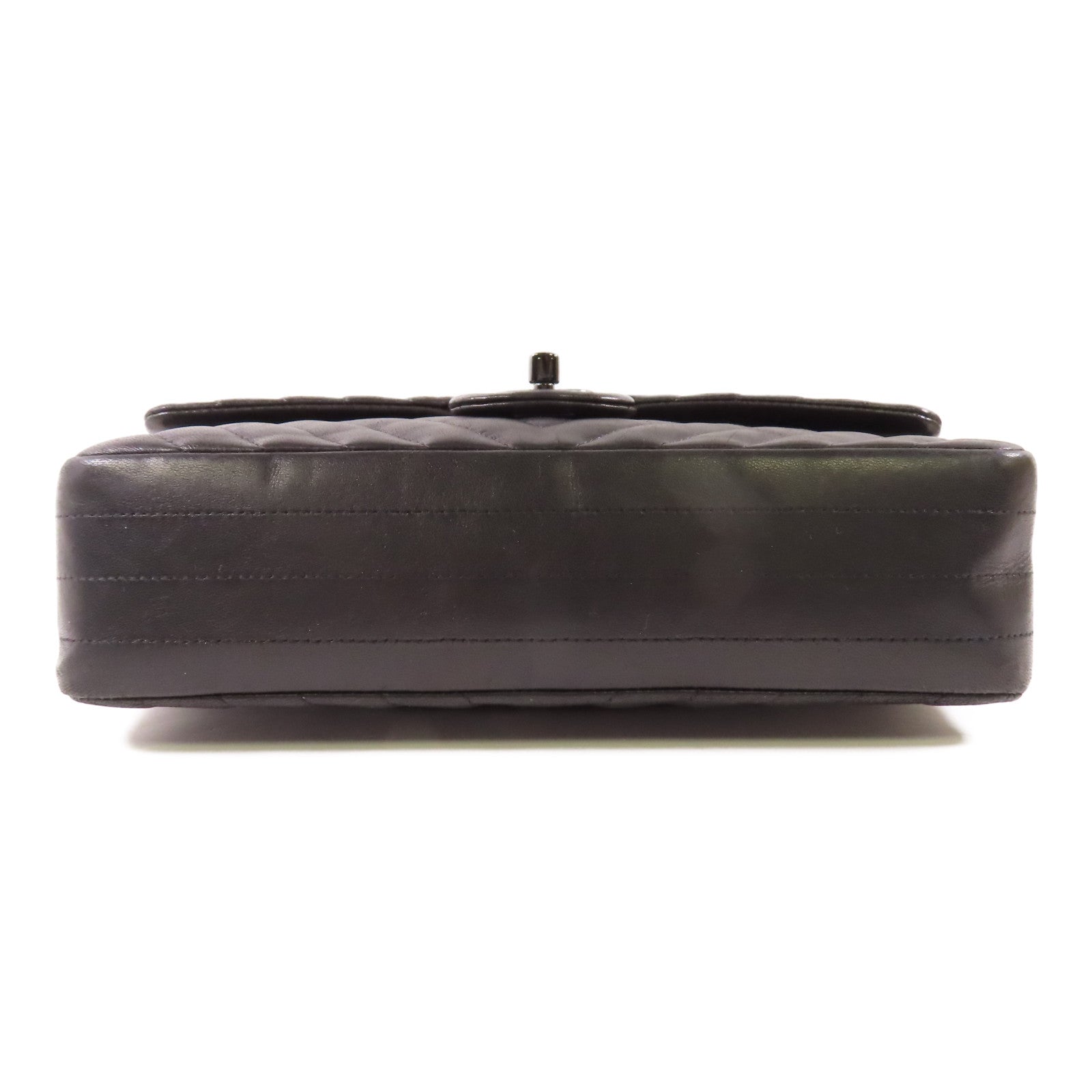 CHANEL CC Classic 25 Chain Shoulder Bag Lambskin Leather Black