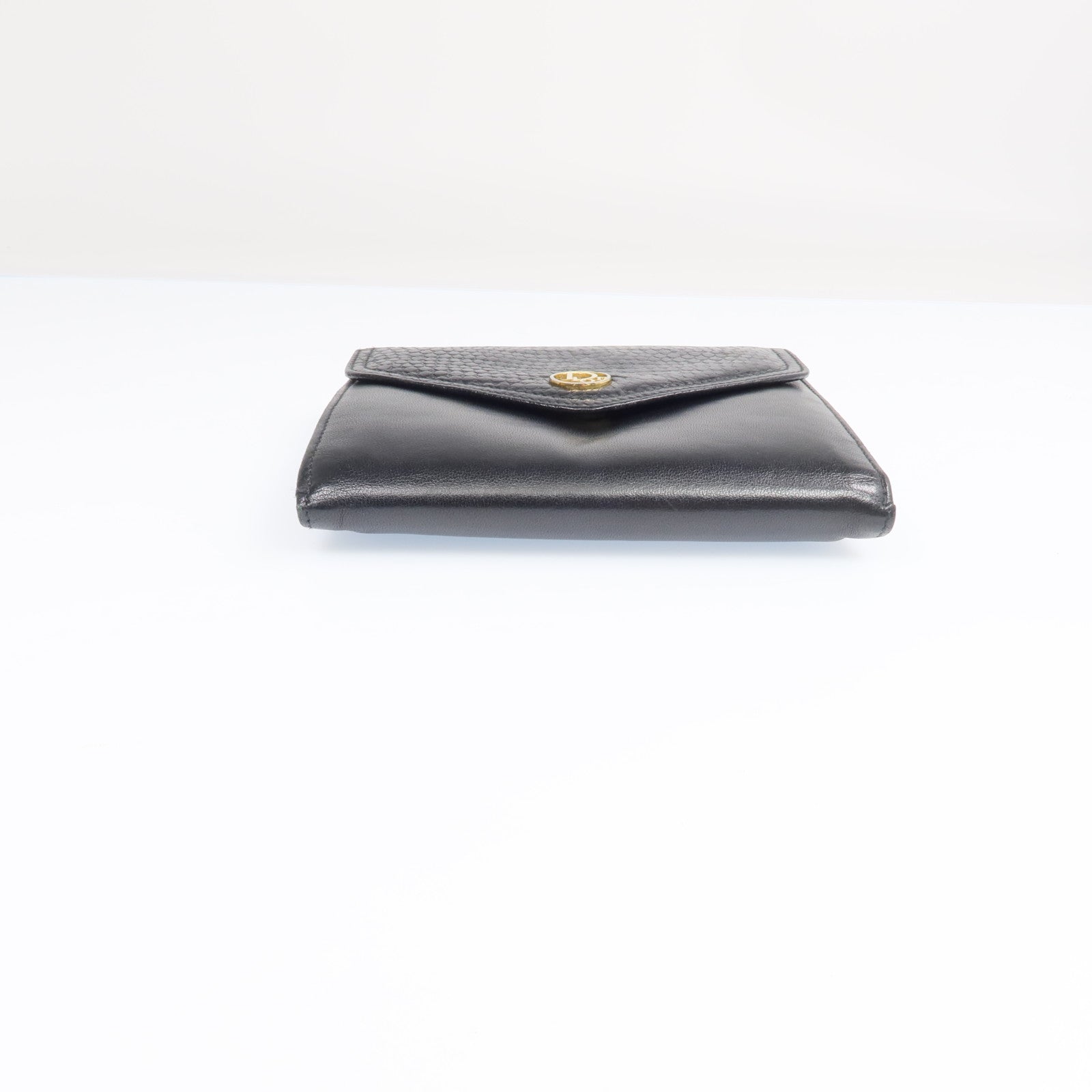 Dior 【激減優惠】羊皮皮革Vintage Wallet金扣錢包