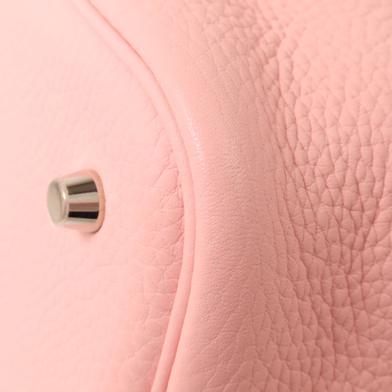 HERMES Clemence皮革Picotin MM扣手挽袋Rose Sakura
