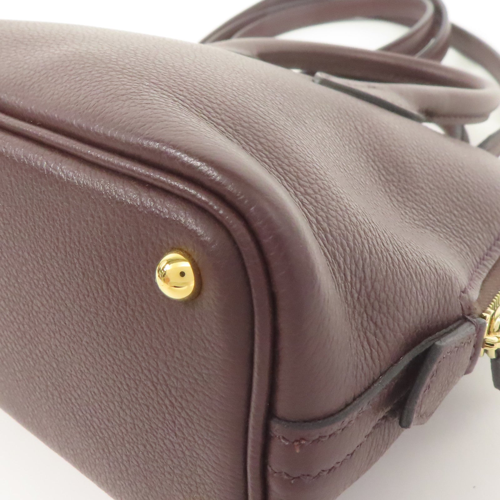 HERMES 【激減優惠】Evercolor皮革Bolide Mini金扣手挽肩背兩用袋Rouge Sellier