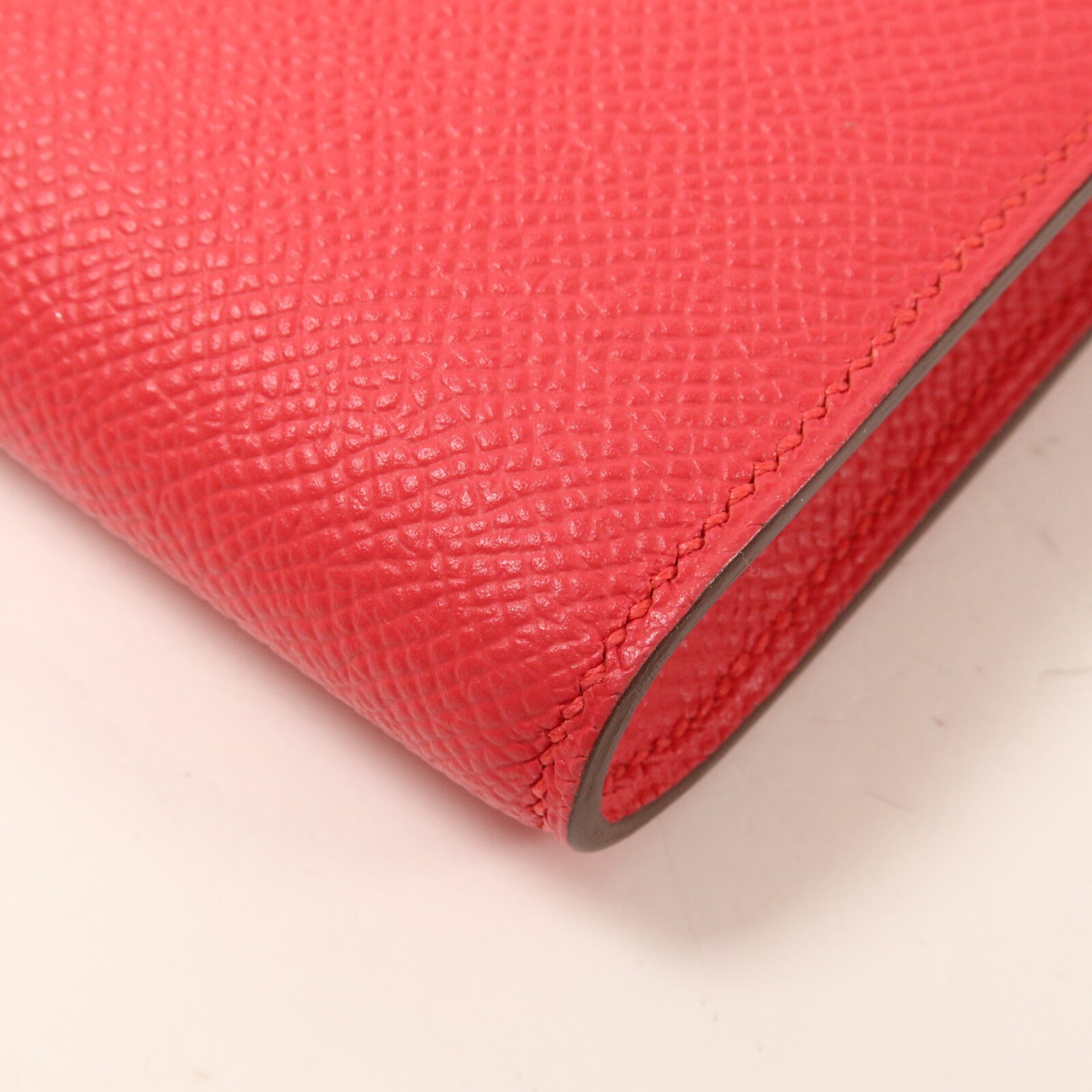 HERMES Epsom皮革Clic 16肩背袋Rose Extreme