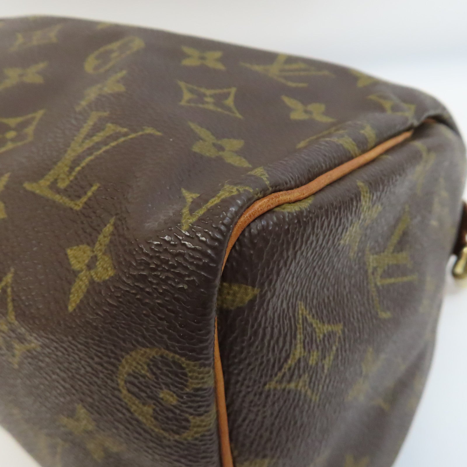 LOUIS VUITTON 【激減優惠】Monogram Speedy 25金扣手挽袋啡色