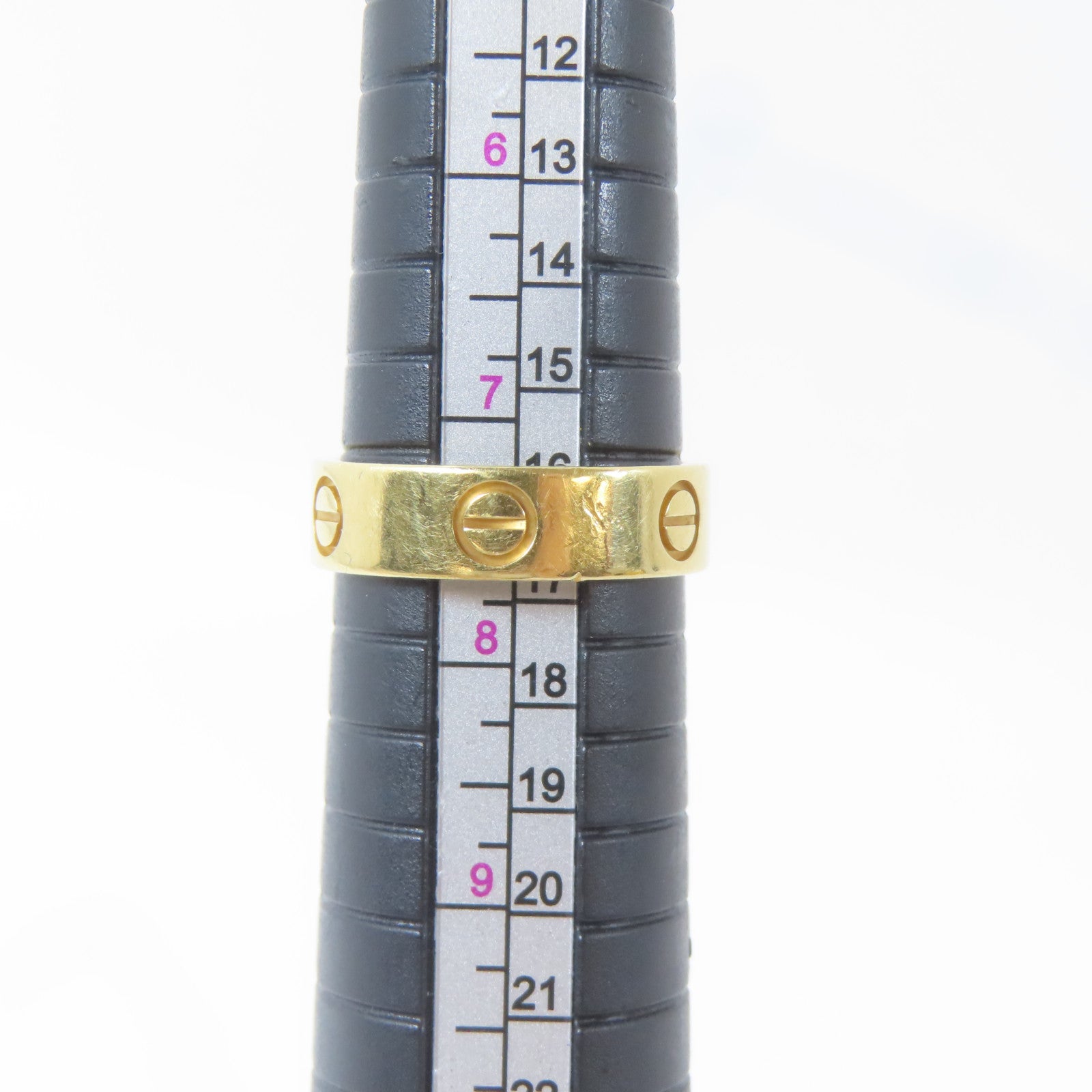 CARTIER 18K黃金Love Ring戒指Cartier#56/US#7.5