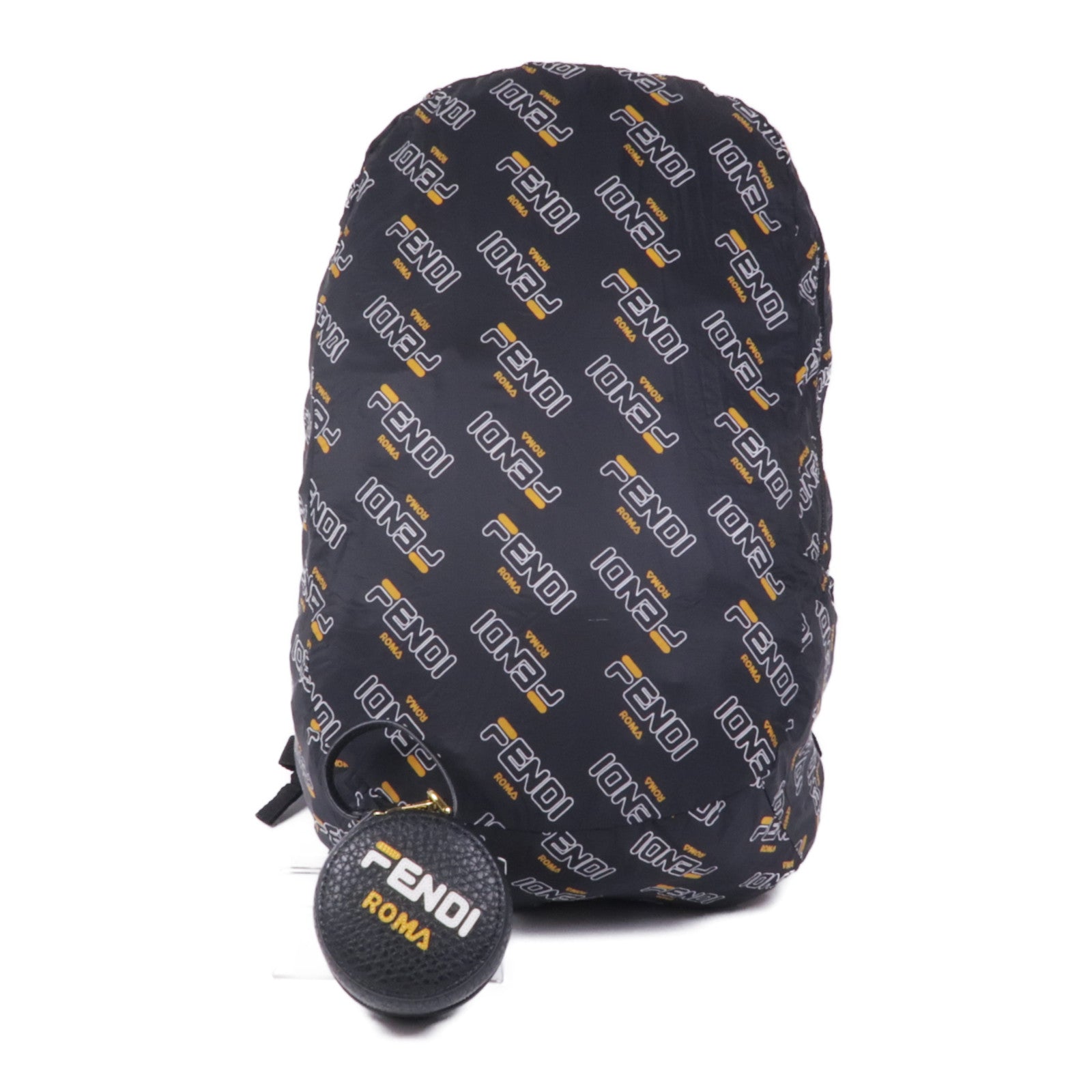 FENDI 皮革/尼龍Backpack Charm金扣背包/掛飾