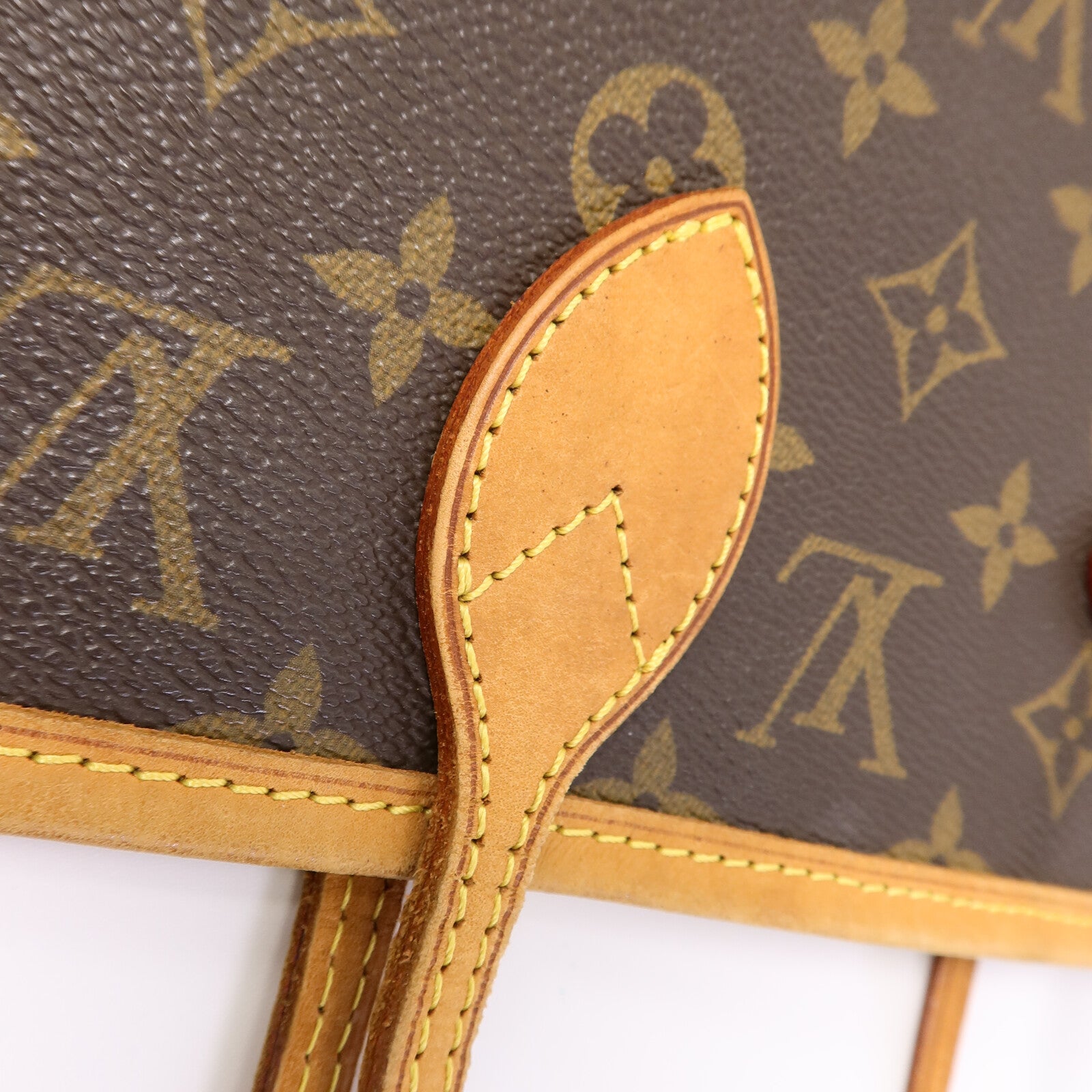 LOUIS VUITTON Monogram Neverfull MM金扣手挽袋