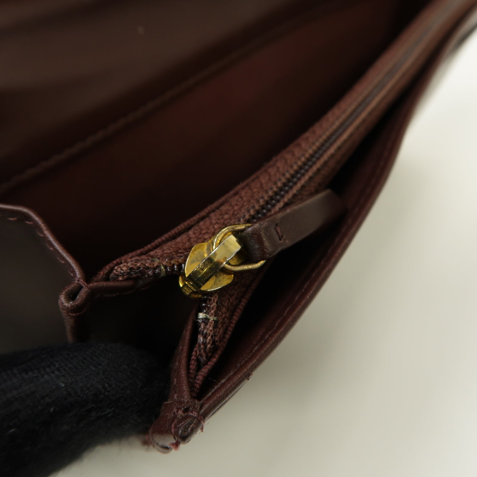 CHANEL 菱格Caviar皮革Long Wallet金扣長錢包黒色