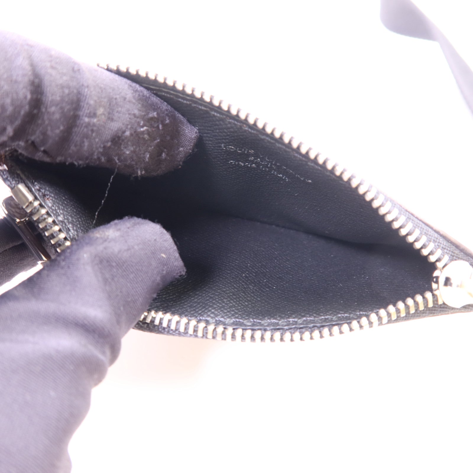 LOUIS VUITTON Monogram Macassar Gaston Wearable Wallet銀扣肩背袋