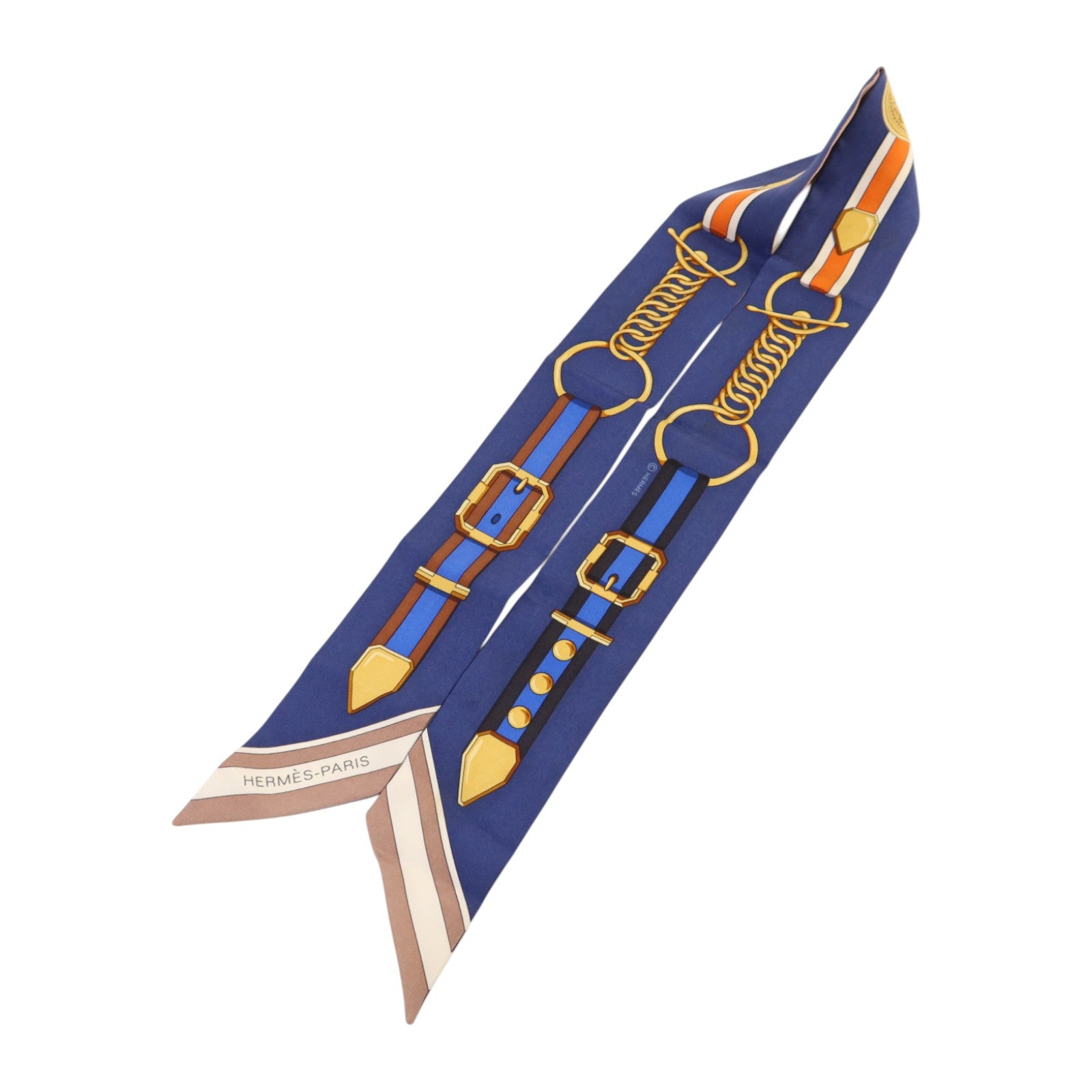 HERMES 絲質Twilly絲巾