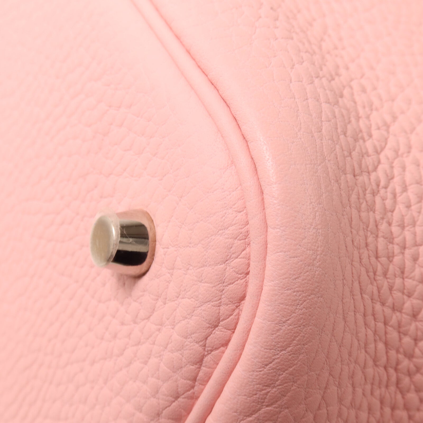 HERMES Clemence皮革Picotin MM扣手挽袋Rose Sakura