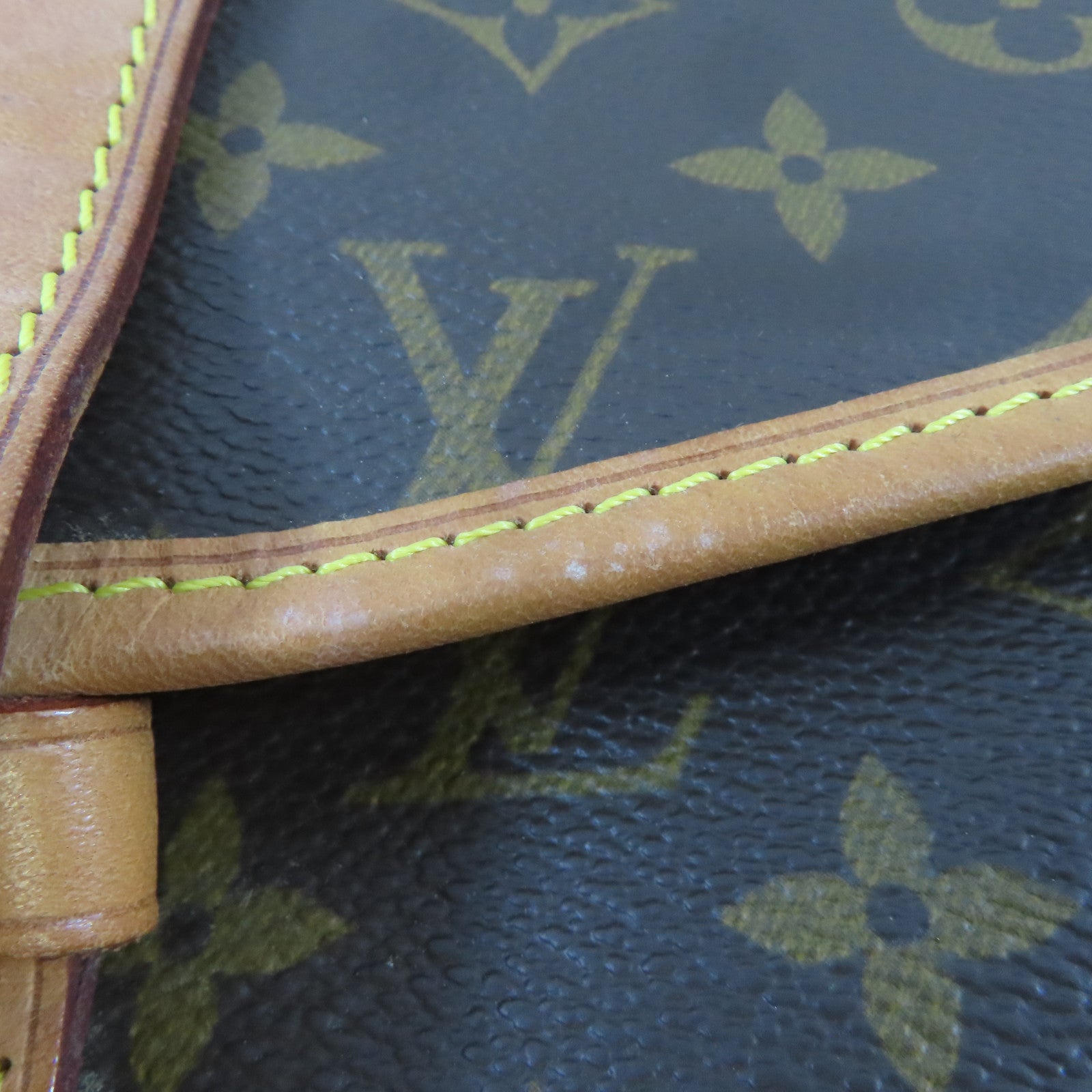 LOUIS VUITTON Monogram Hunting Bag金扣手挽肩背兩用袋啡色