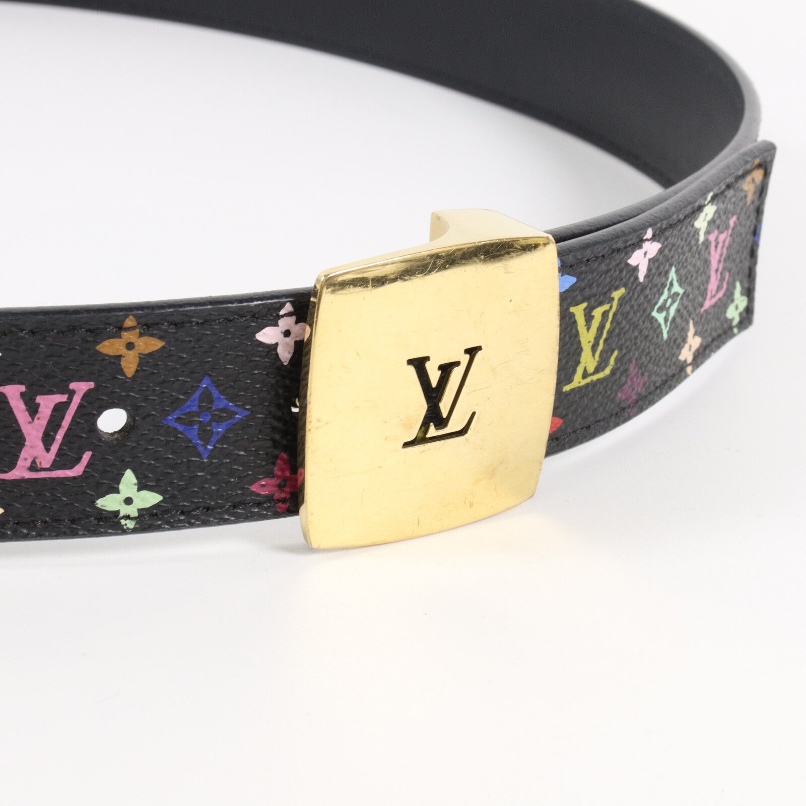 LOUIS VUITTON Monogram Multicolor LV X TM Belt腰帶