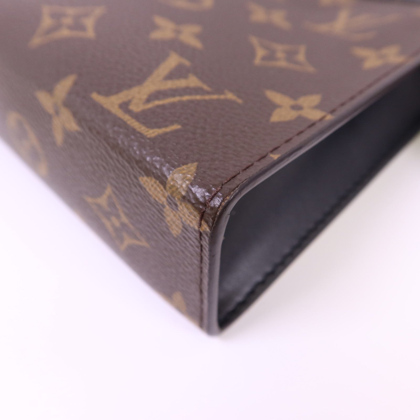 LOUIS VUITTON Monogram Macassar Gaston Wearable Wallet銀扣肩背袋