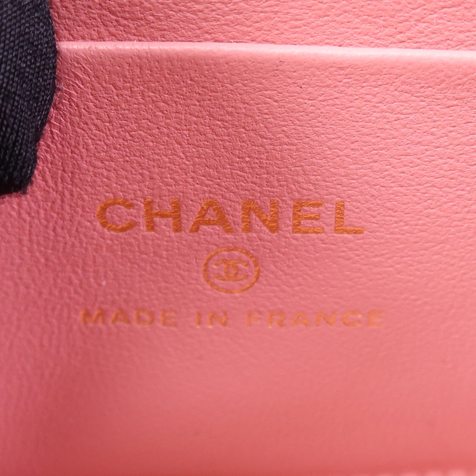 CHANEL 羊皮皮革Vanity Case金扣鏈帶肩背袋