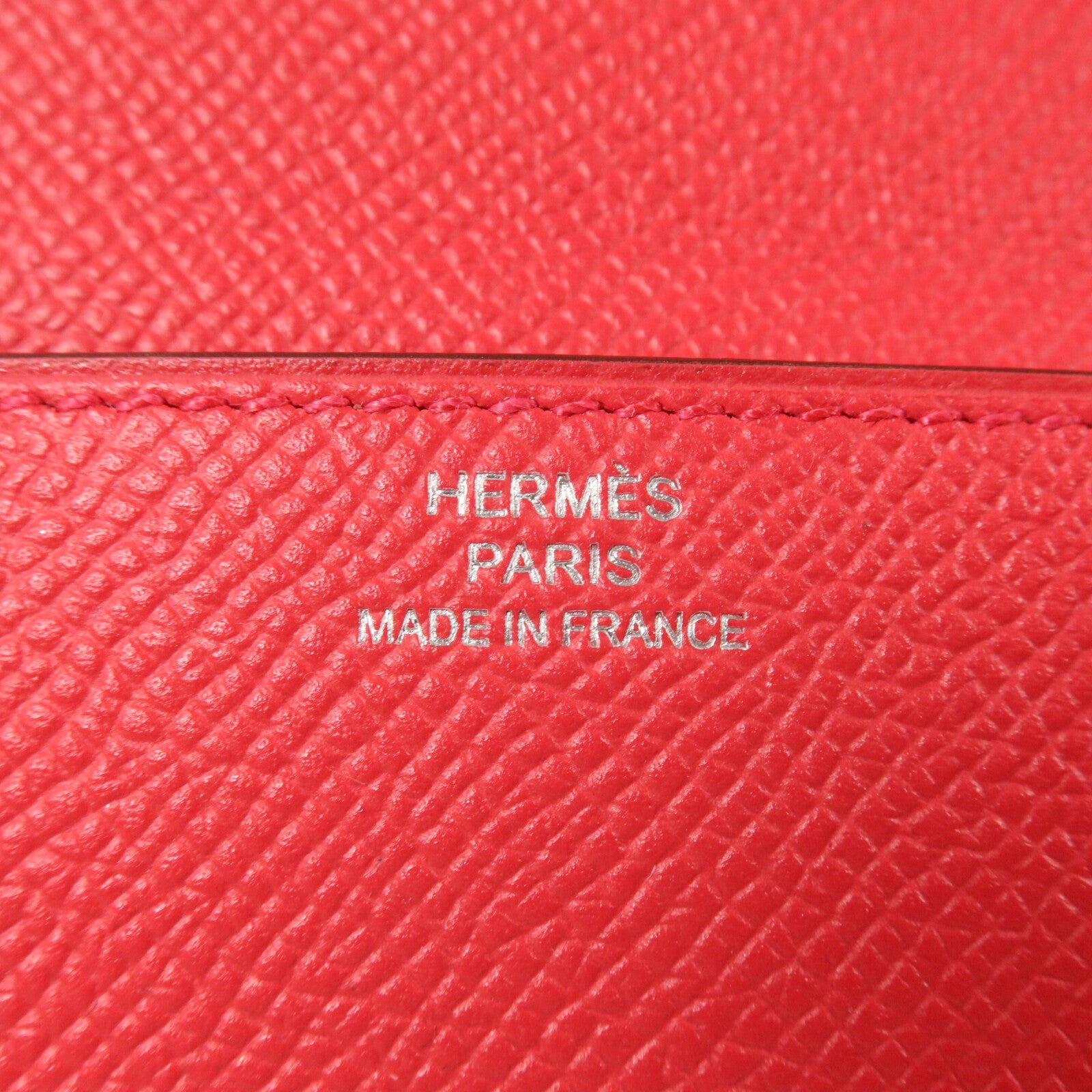 HERMES Epsom皮革Clic 16肩背袋Rose Extreme