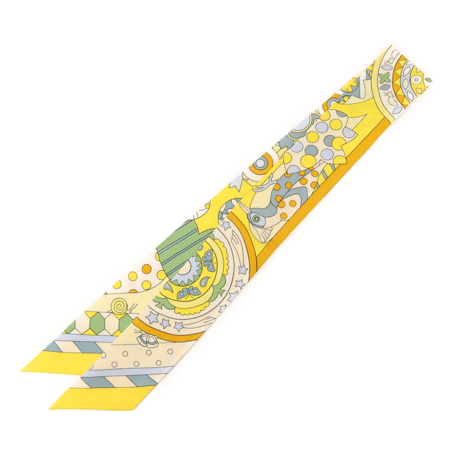 HERMES 絲質Twilly絲巾