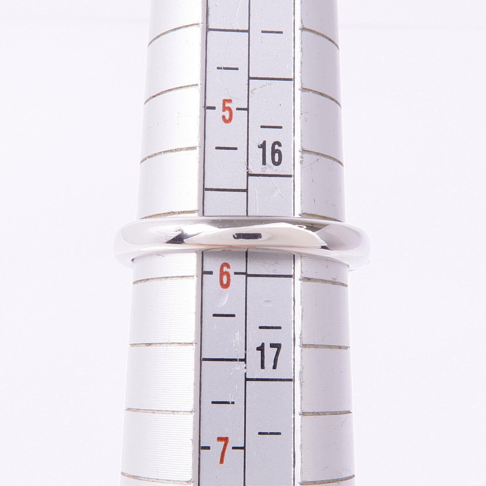 JEWELRY PT850鉑金Ruby Diamond Ring紅寶石/鑽石戒指US#5.75