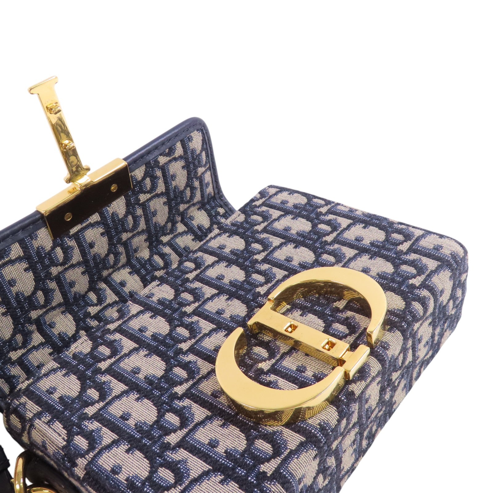 Dior 【激減優惠】Oblique帆布Montaigne 30 Shoulder Bag金扣肩背袋