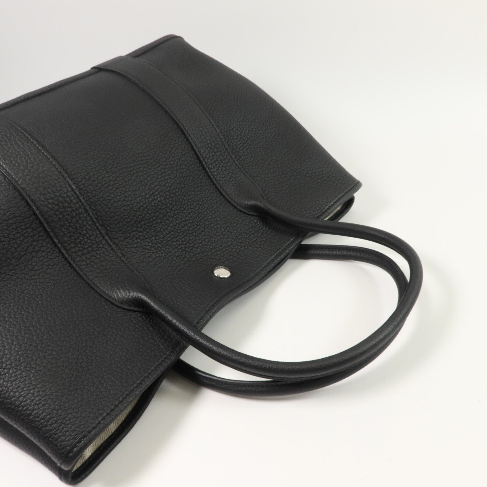 HERMES Negonda皮革Garden Party PM手挽袋Noir