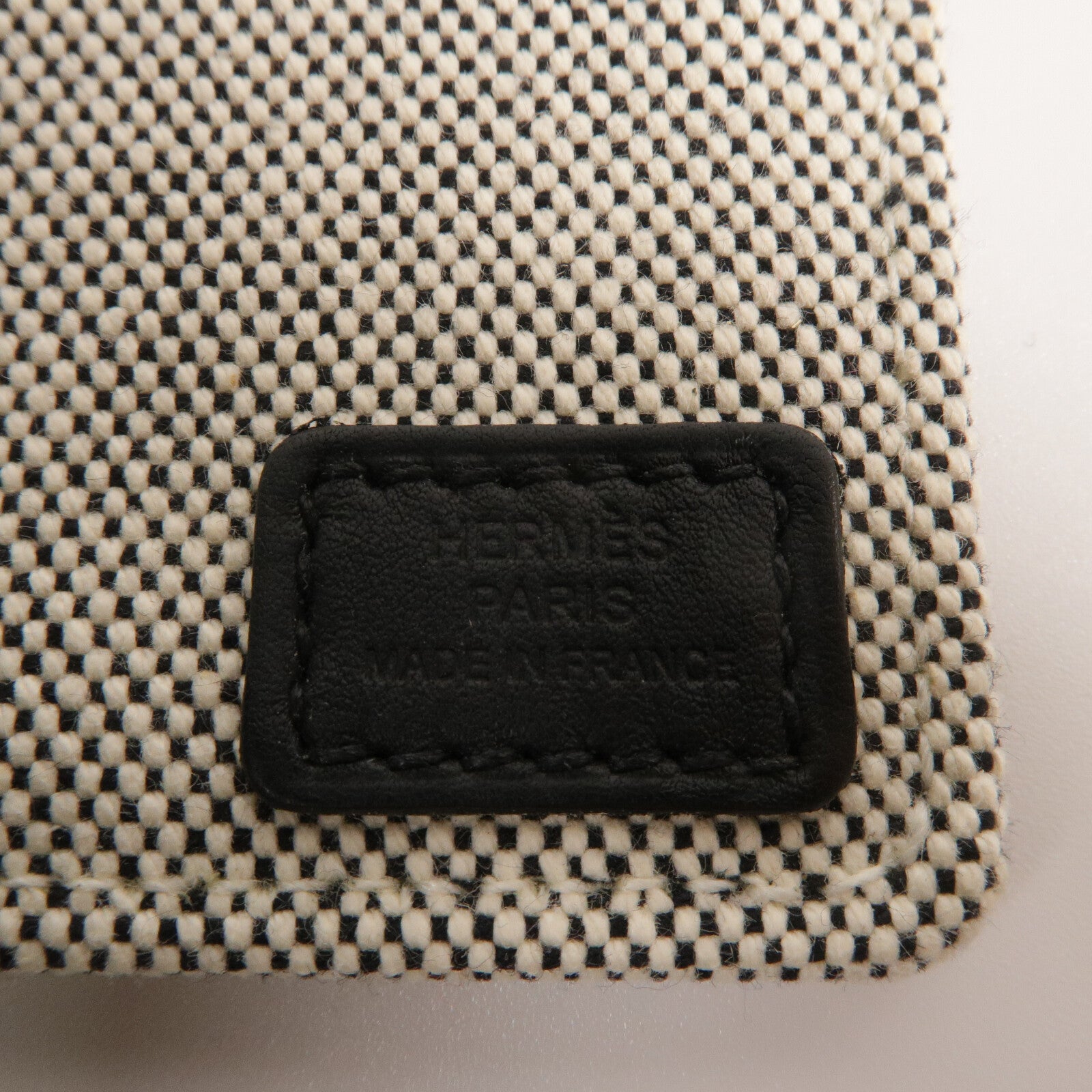 HERMES Swift皮革/帆布Steeple 25手挽袋Noir