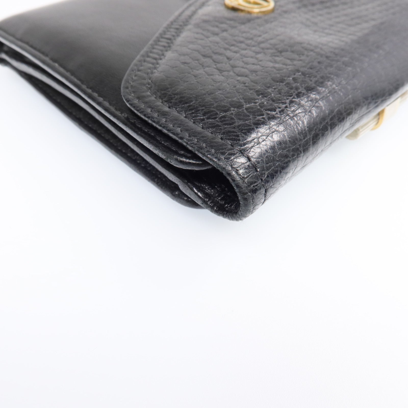 Dior 【激減優惠】羊皮皮革Vintage Wallet金扣錢包