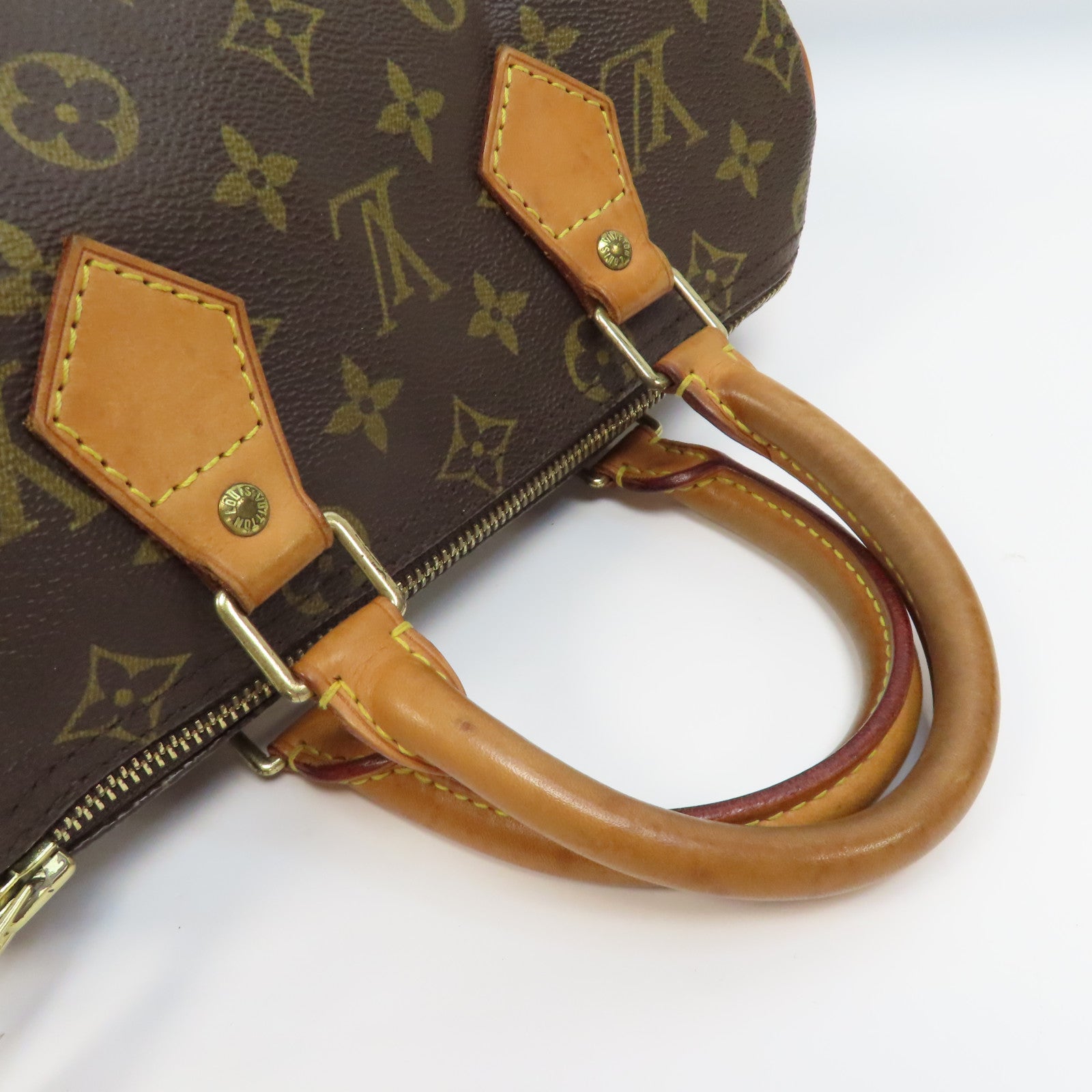 LOUIS VUITTON 【激減優惠】Monogram Speedy 25金扣手挽袋啡色