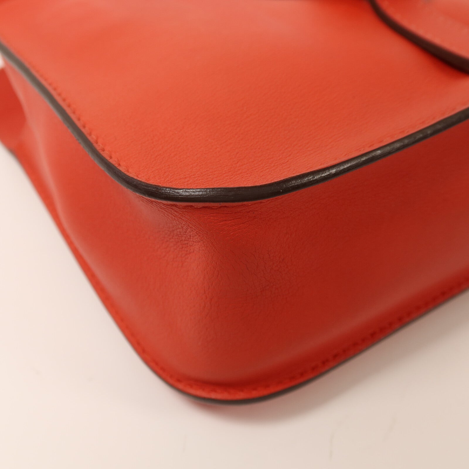 HERMES Swift皮革Mini Halzan銀扣手挽肩背兩用袋Rouge Pivoine
