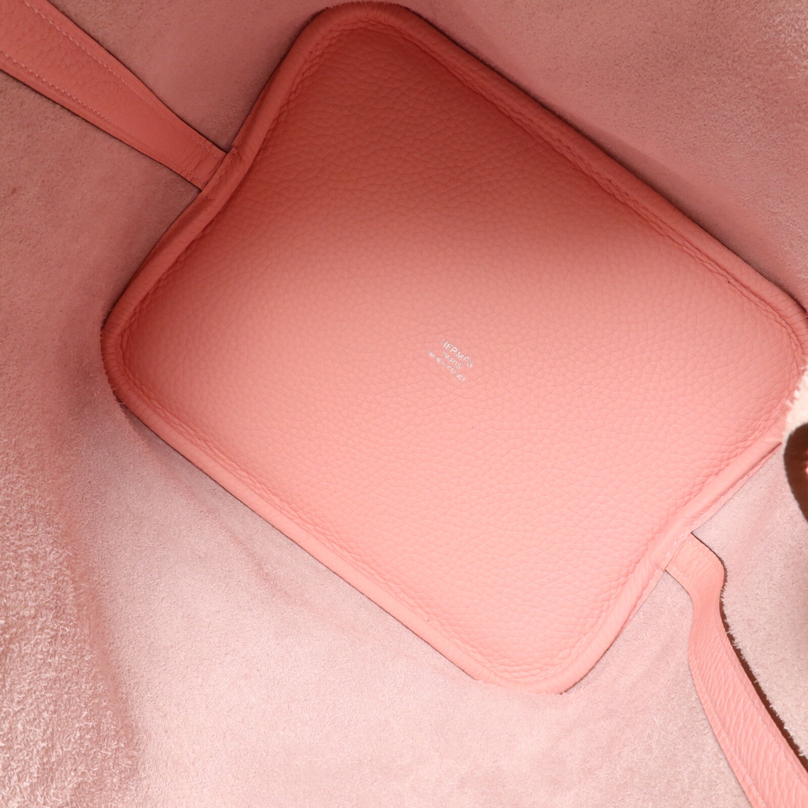 HERMES Clemence皮革Picotin MM扣手挽袋Rose Sakura