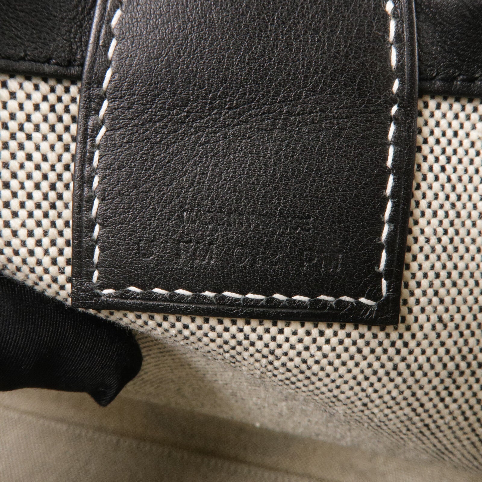 HERMES Swift皮革/帆布Steeple 25手挽袋Noir