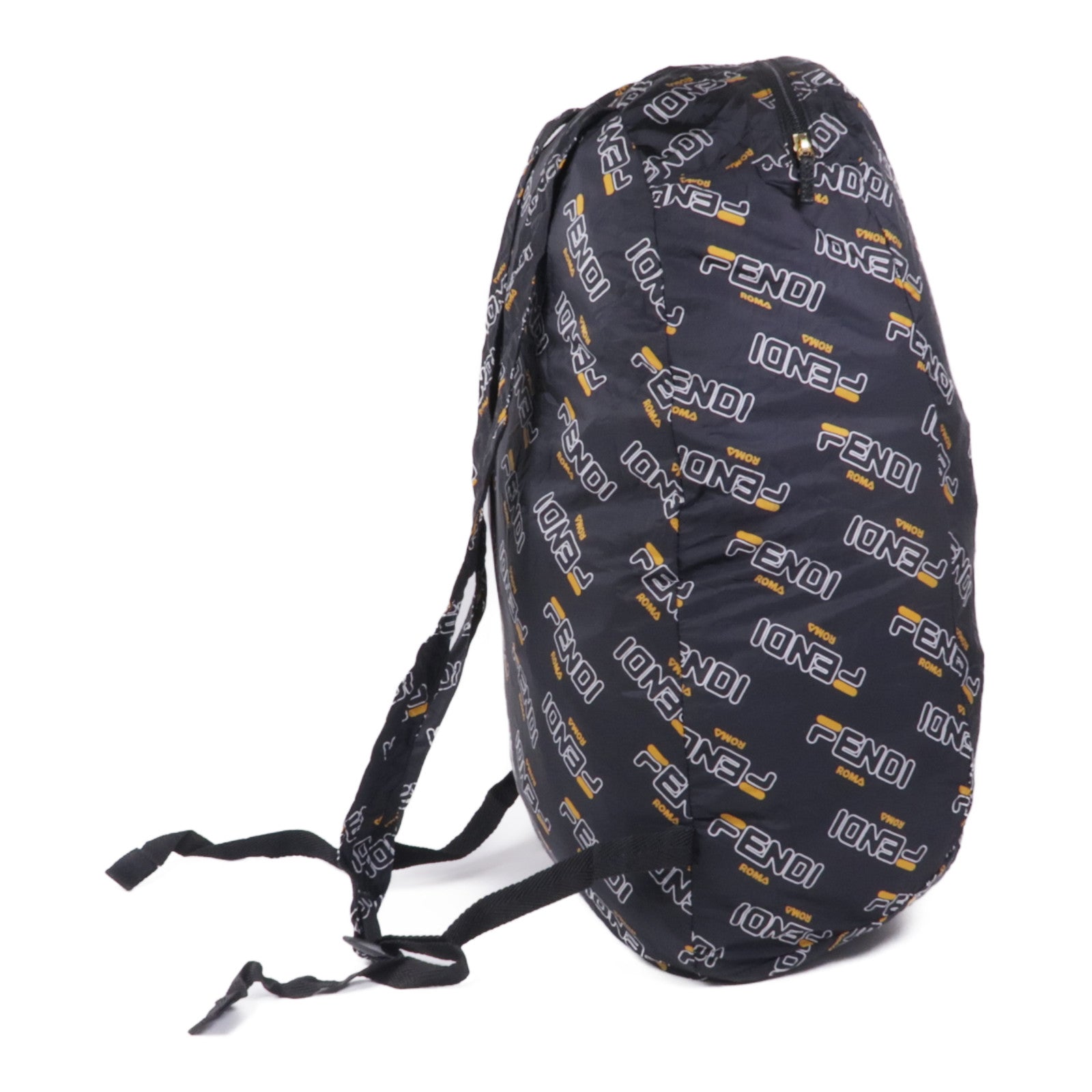 FENDI 皮革/尼龍Backpack Charm金扣背包/掛飾