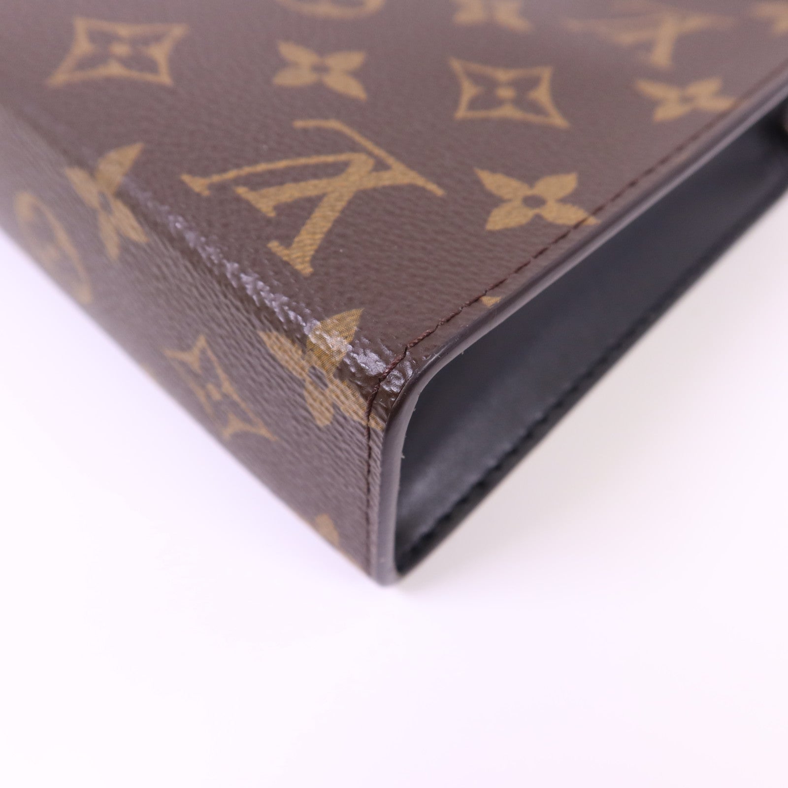 LOUIS VUITTON Monogram Macassar Gaston Wearable Wallet銀扣肩背袋