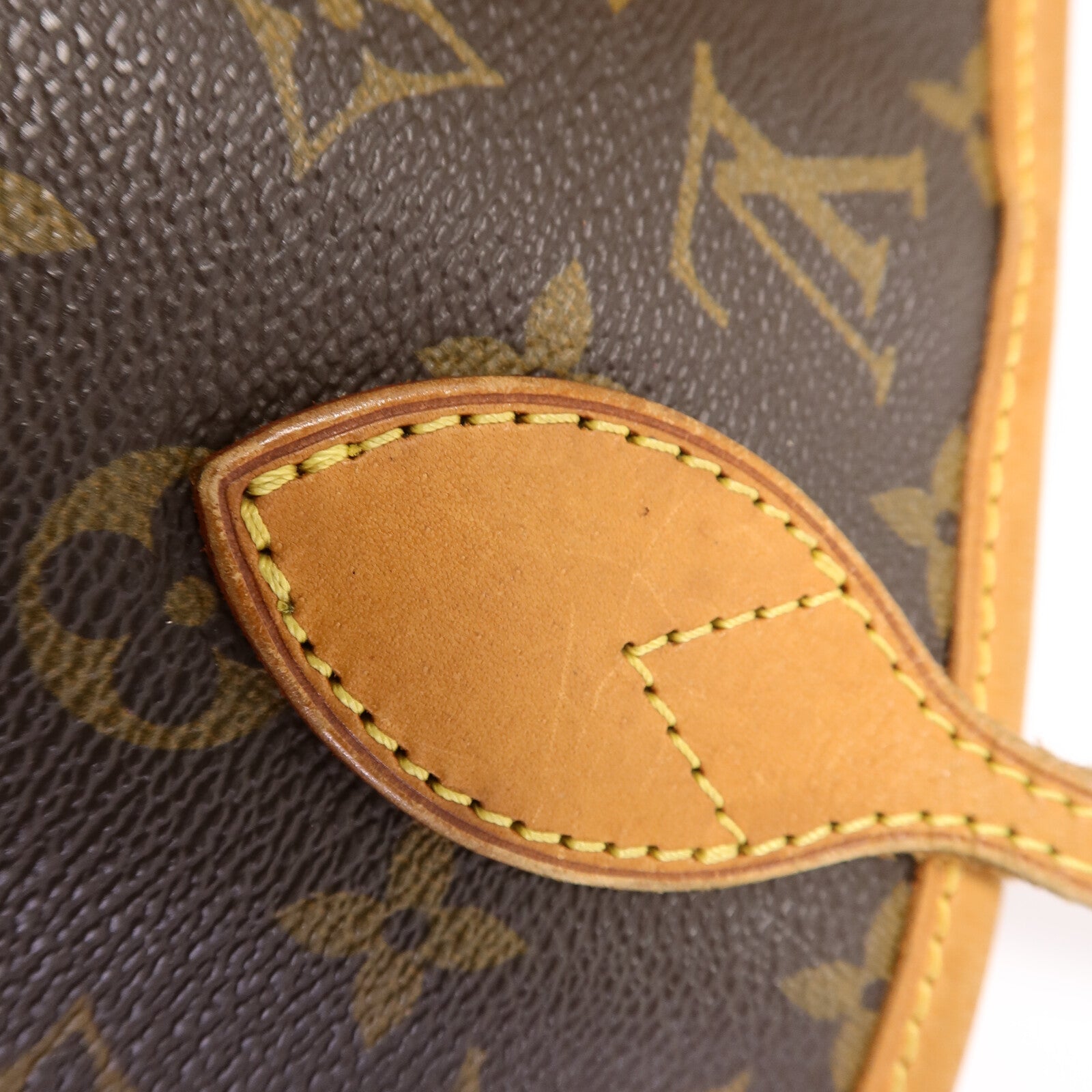 LOUIS VUITTON Monogram Neverfull MM金扣手挽袋