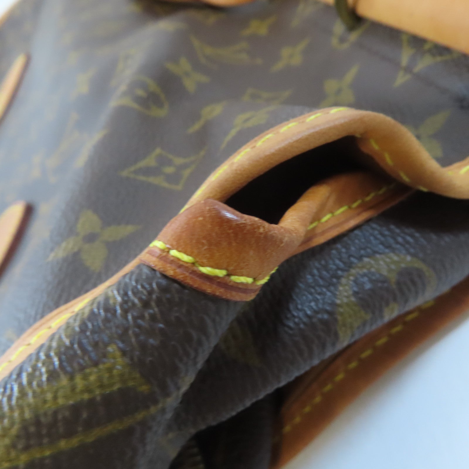 LOUIS VUITTON Monogram Hunting Bag金扣手挽肩背兩用袋啡色