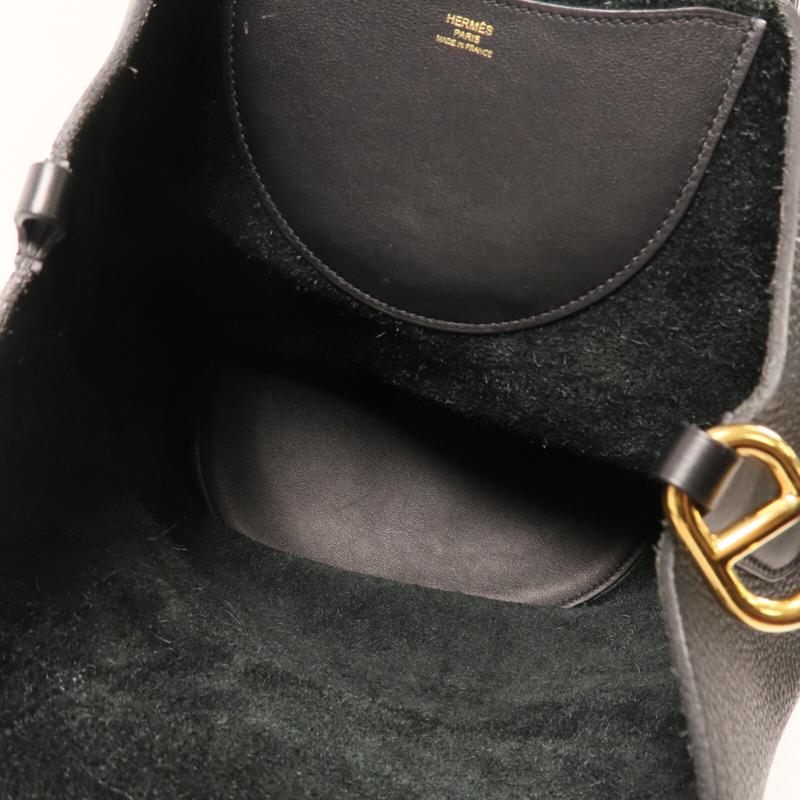 HERMES 【激減優惠】Clemence 皮革In the loop 23 手挽袋Noir