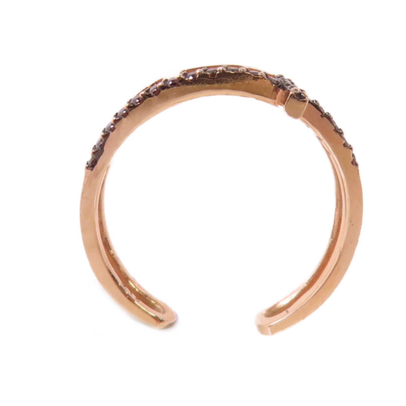 JEWELRY 14K玫瑰金/啡色鑽石Brown Diamond Ring戒指US#6.75