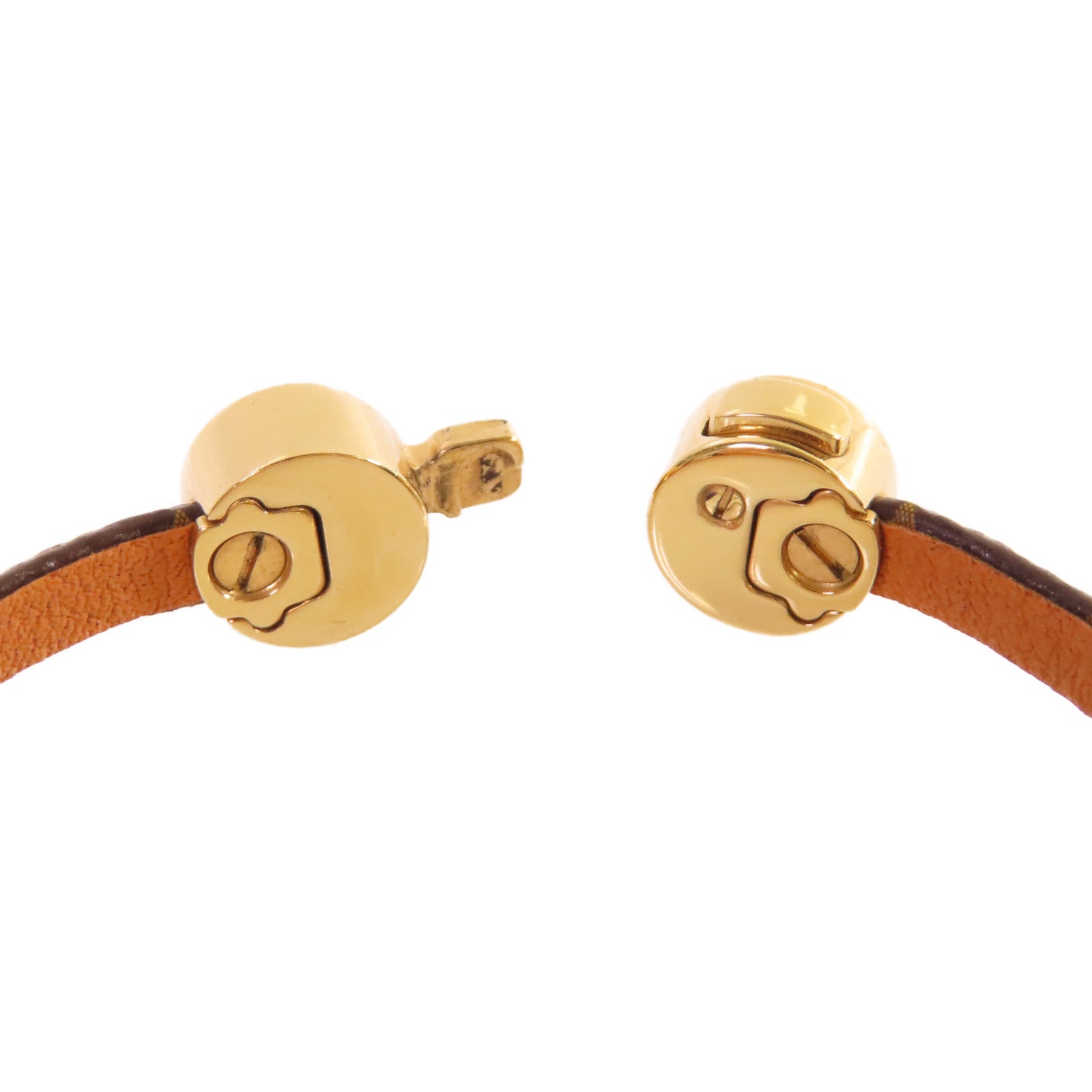 LOUIS VUITTON Monogram Historic Mini Monogram Bracelet金扣手鏈啡色