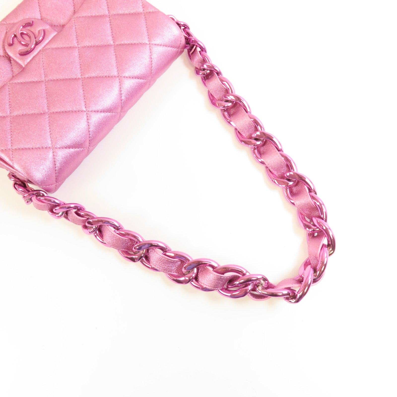 CHANEL 牛皮皮革Chain Shoulder Bag肩背袋
