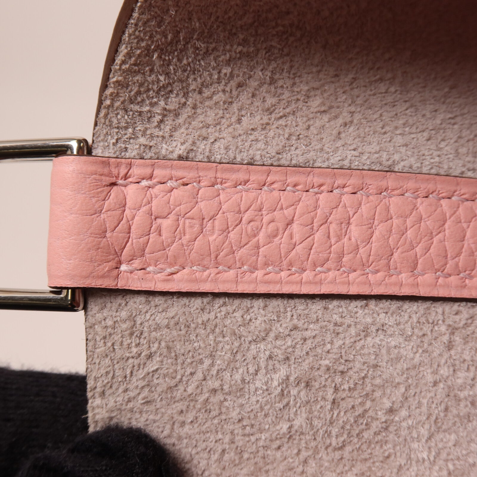 HERMES Clemence皮革Picotin MM扣手挽袋Rose Sakura