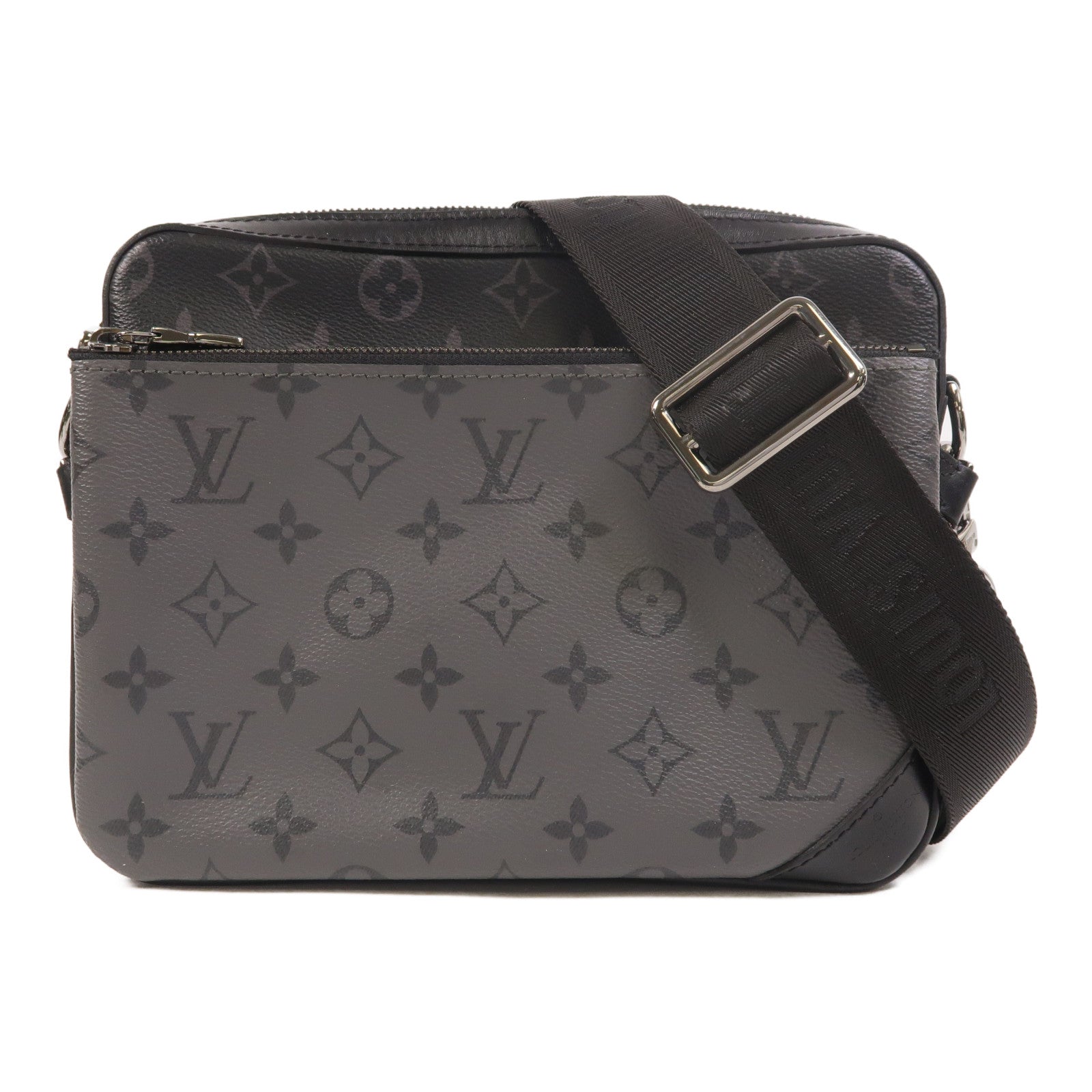 LOUIS VUITTON Monogram Eclipse Reverse Trio Messenger肩背袋