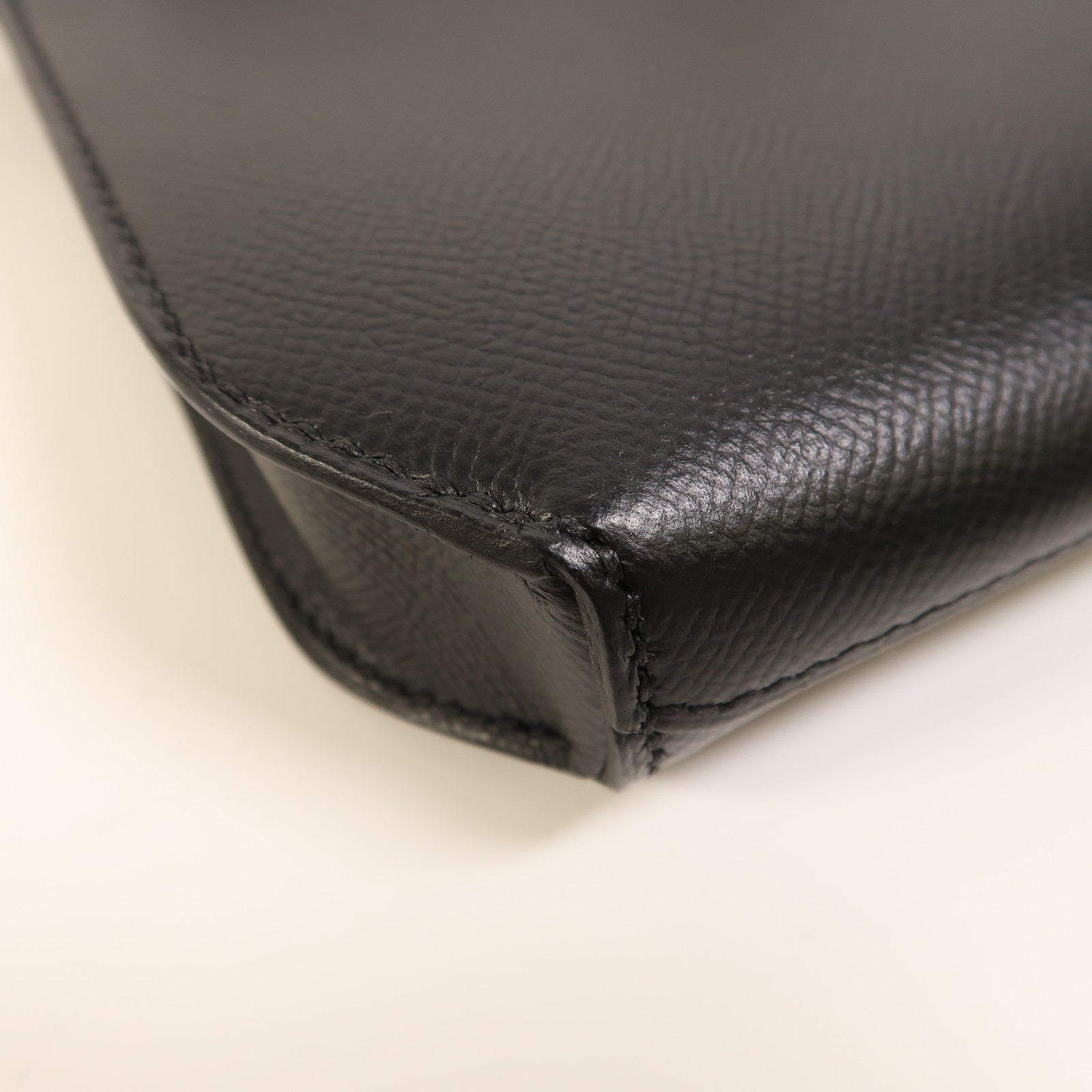 HERMES Epsom皮革Kelly Depeches 25金扣手拿包