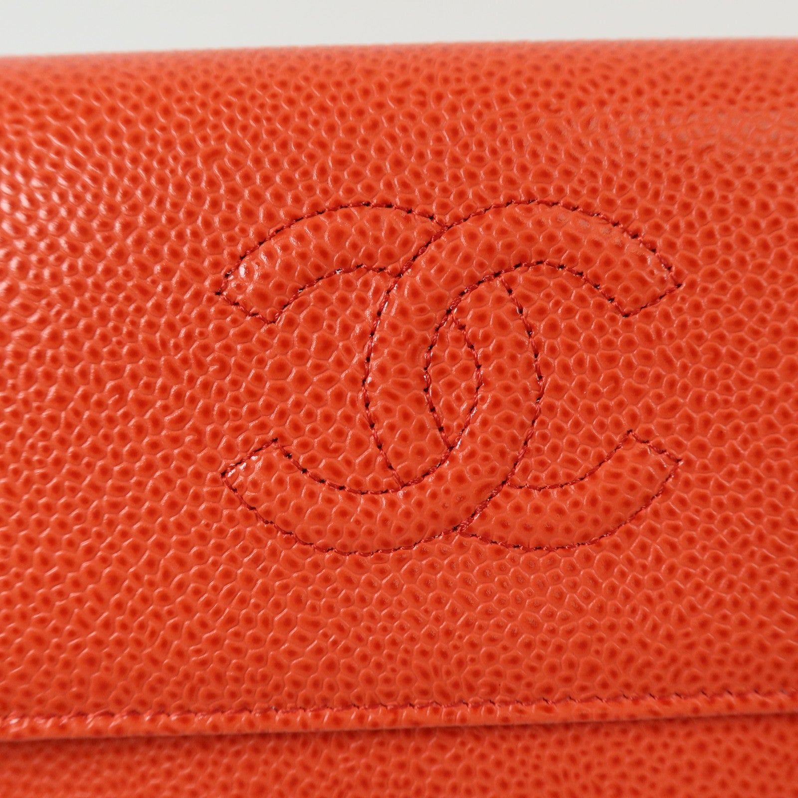 CHANEL 牛皮皮革Timeless CC Flap Long Walle銀扣長錢包