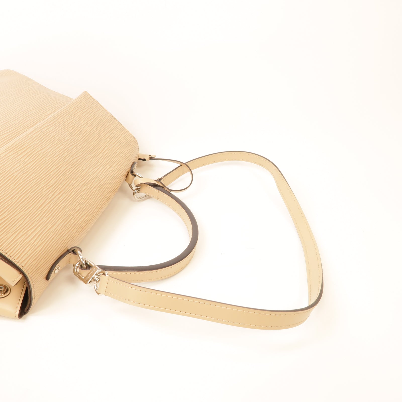 LOUIS VUITTON Epi Cluny MM銀扣手挽肩背兩用袋粉紅色