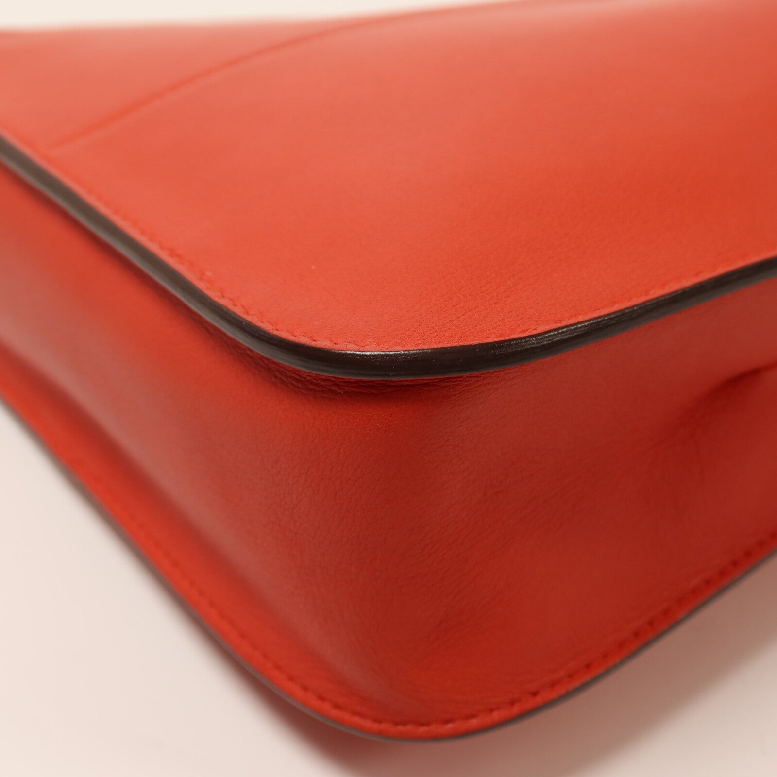HERMES Swift皮革Mini Halzan銀扣手挽肩背兩用袋Rouge Pivoine