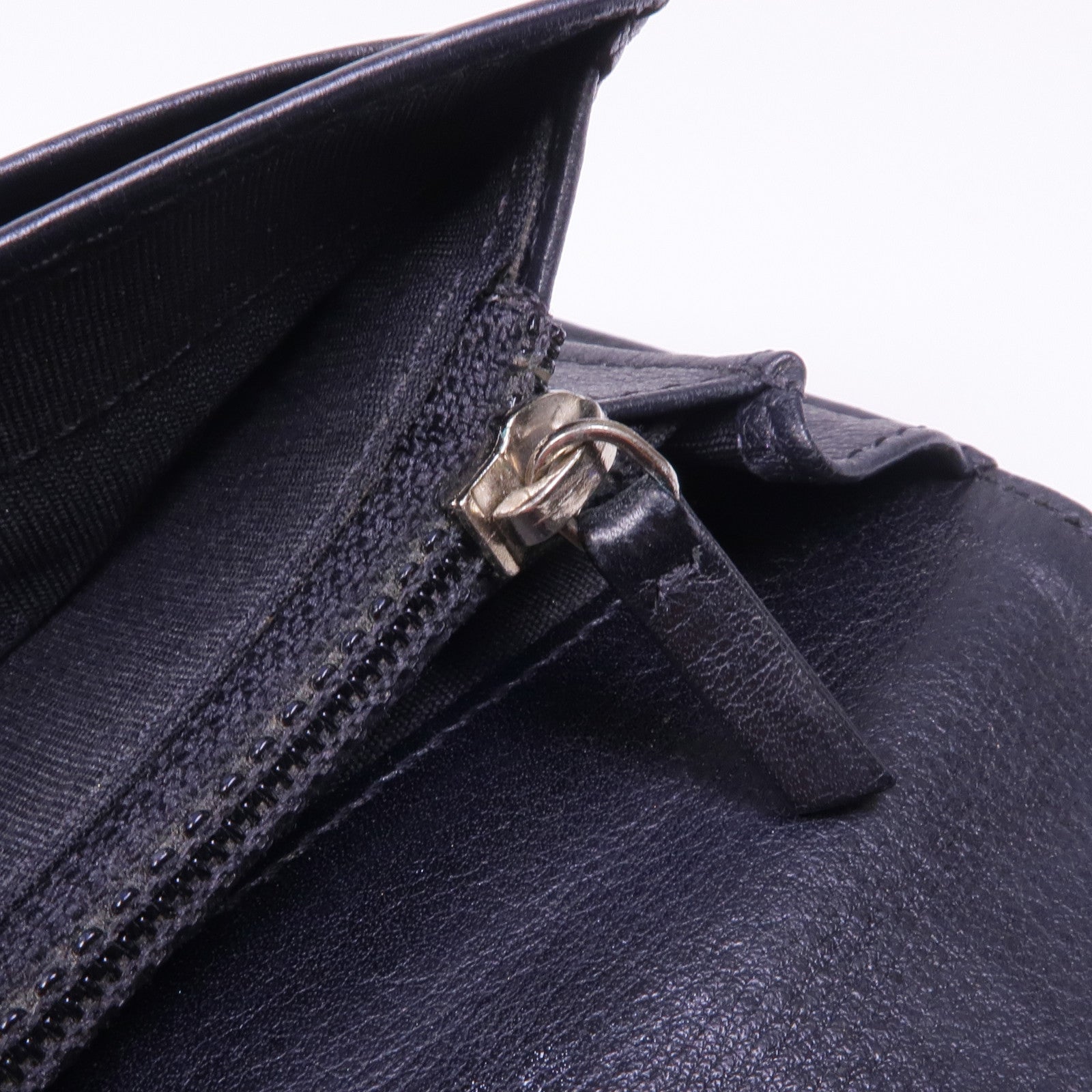 CHANEL 牛皮皮革Long Wallet銀扣長錢包