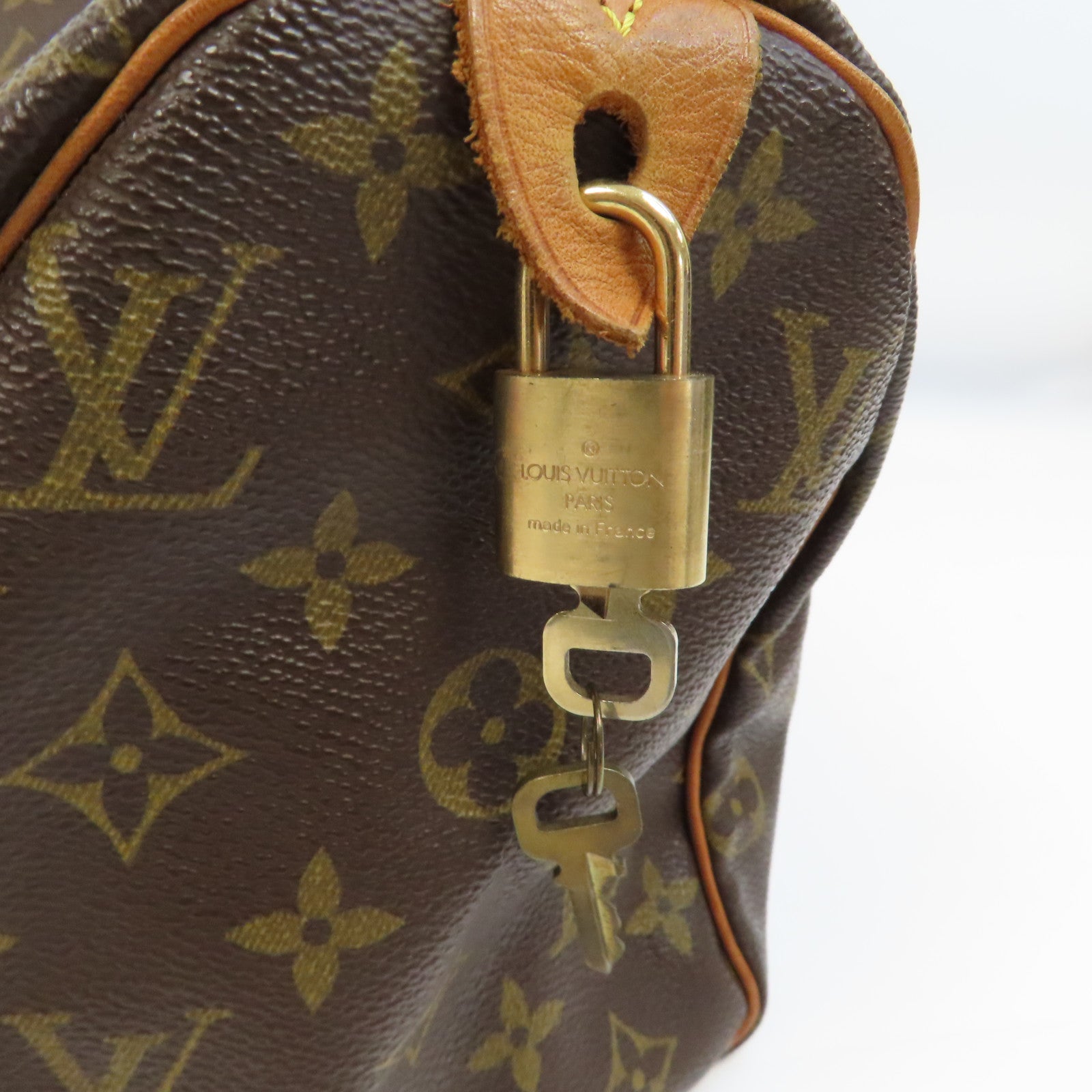 LOUIS VUITTON 【激減優惠】Monogram Speedy 25金扣手挽袋啡色