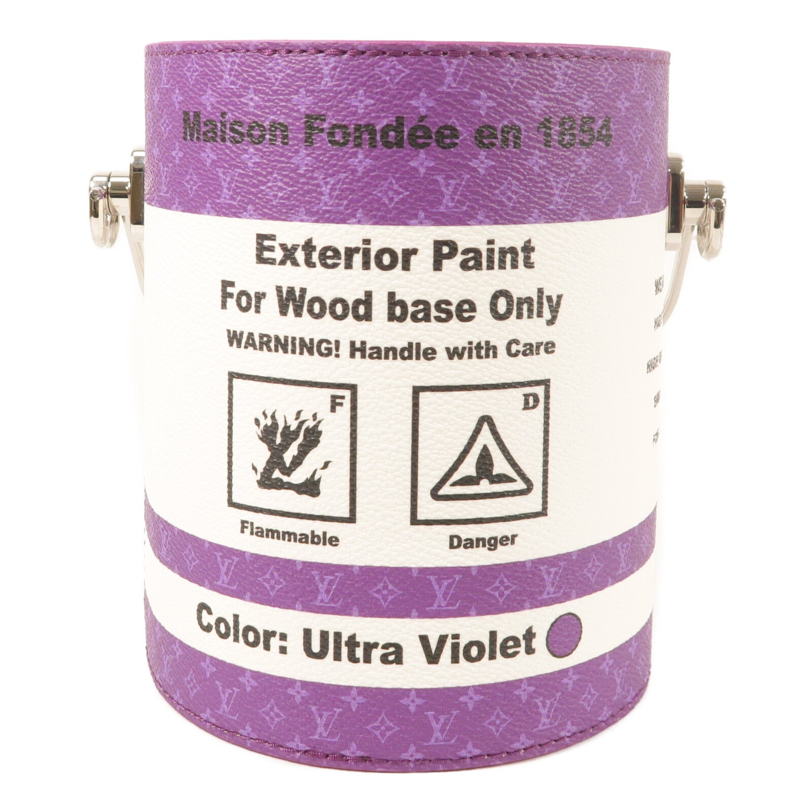 LOUIS VUITTON 塗層帆布/牛皮皮革Paint Can手挽肩背兩用袋