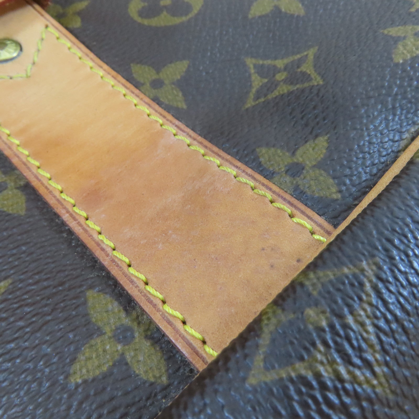 LOUIS VUITTON Monogram Hunting Bag金扣手挽肩背兩用袋啡色