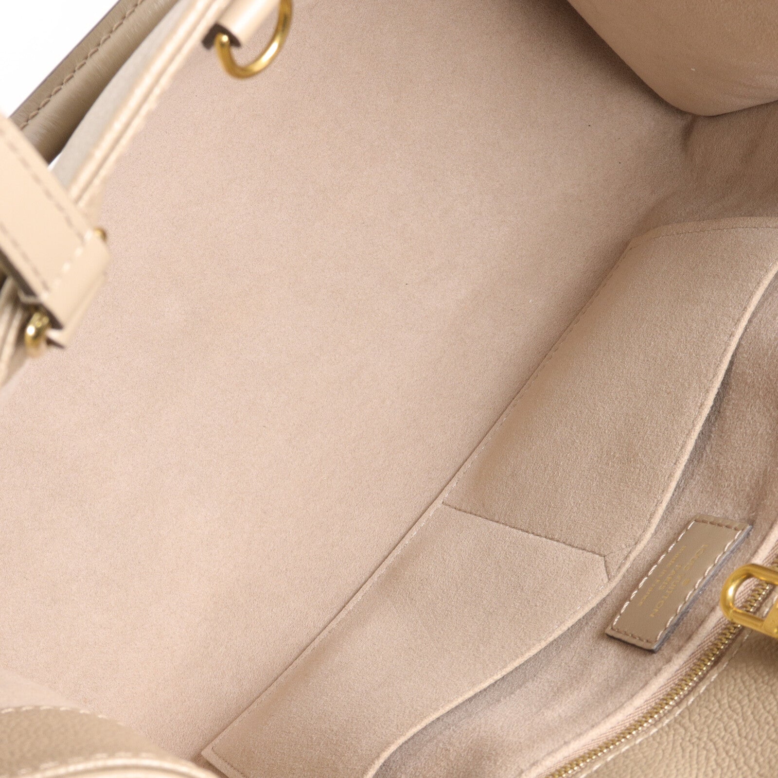 LOUIS VUITTON Monogram Empreinte On The Go MM金扣手挽肩背兩用袋