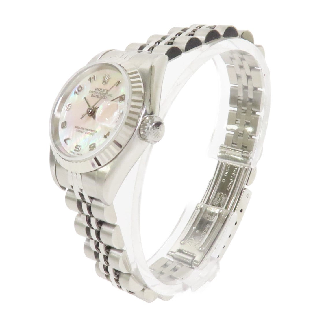 ROLEX 不鏽鋼Datejust 26mm手錶自動機芯珠光色