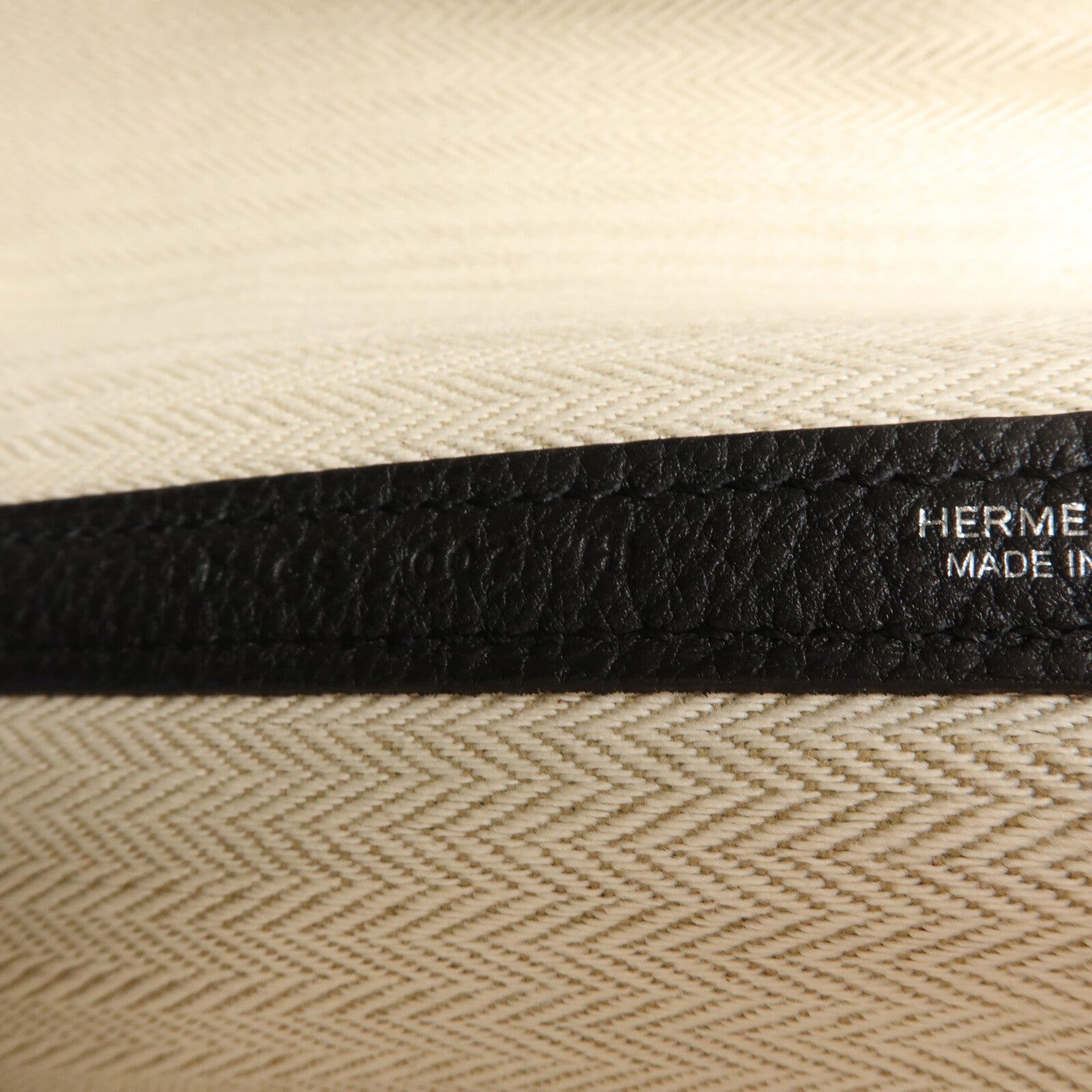 HERMES Negonda皮革Garden Party PM手挽袋Noir